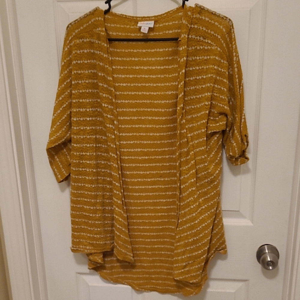 Women's Mustard Striped Sweater
